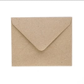 Enveloppe pour carte en kraft