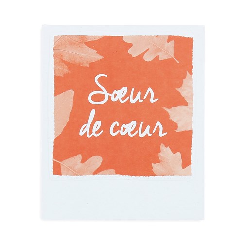 Carte de voeux Soeur de coeur