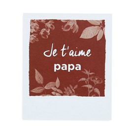 Carte de voeux Je t'aime Papa