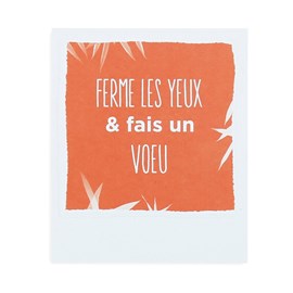 Carte de voeux Ferme les yeux