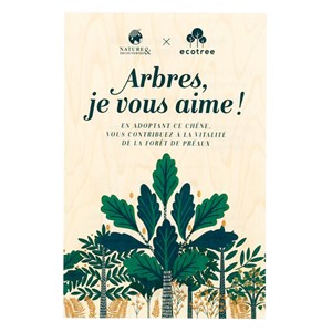 Carte cadeau en bois ECOTREE