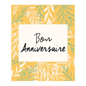 Carte Bon anniversaire