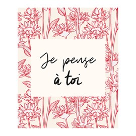 Carte Je pense à toi