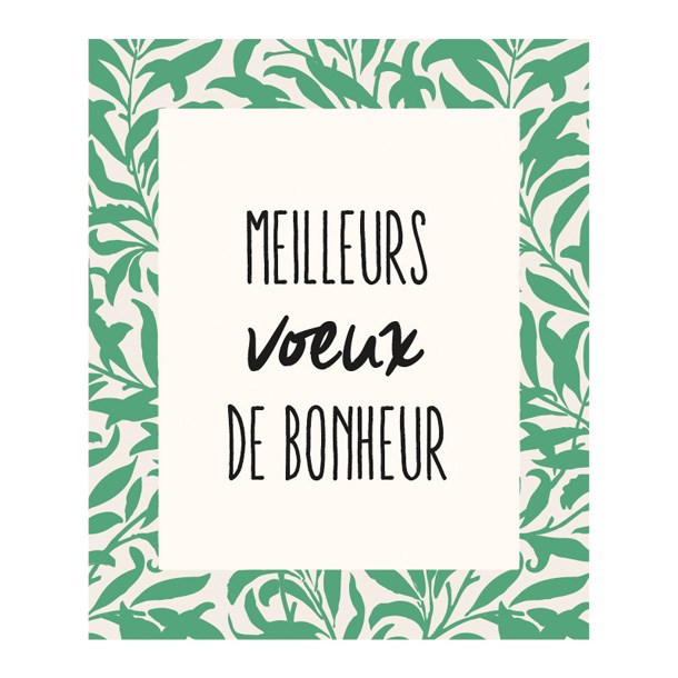 Carte Meilleurs vœux de bonheur