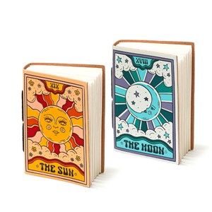 Carnet Ciel en cuir recyclé Lune