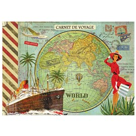 Carnet de voyage illustré monde