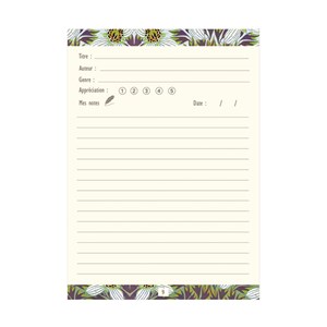 Carnet de note Mes lectures Gwenaelle Trolez