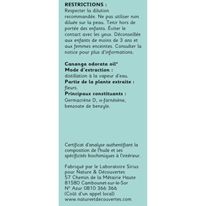 Huile essentielle bio* ylang-ylang 15 ml