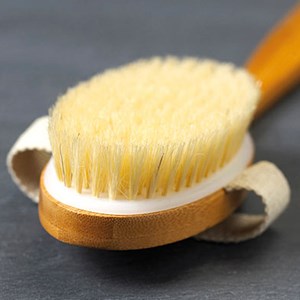 Brosse de bain en bois de bambou