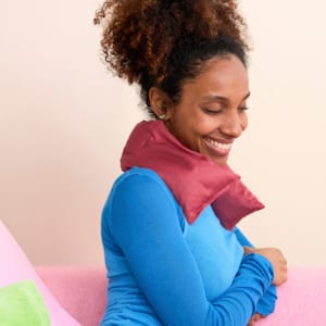 Coussin De Tête Pilates/Yoga 5,1 Cm Cerise - Soutien Cervical, Mousse Confort, Lavable
