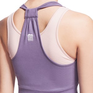 Débardeur de yoga parme cendré