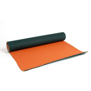 Tapis de yoga vert/orange