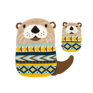 Coussin chauffant loutre