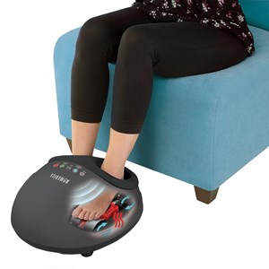 Masseur de pieds électrique gris