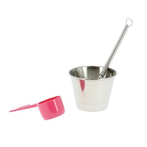 Bol et fouet pour cosmétiques maison