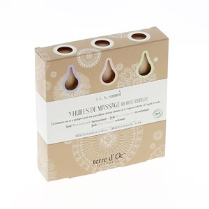 Coffret 3 huiles de massage