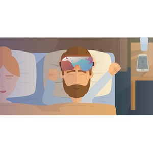 Masque d'auto hypnose Hypnos Blanc