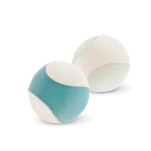 Balle antistress bleu/écru