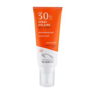 Spray solaire SPF 30 certifié bio