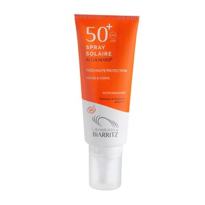 Spray solaire SPF50+ certifié bio