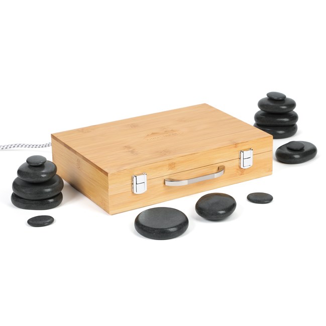 Nature & Découvertes - Mallette bois massage pierres chaudes