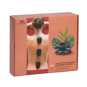 Mallette bois massage pierres chaudes