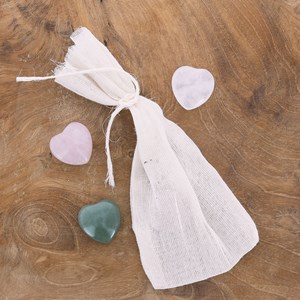 Cœur de pierre cristal de roche