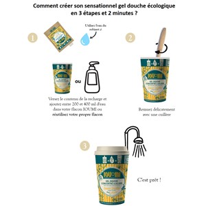 Éco-recharge gel douche monoï vanille