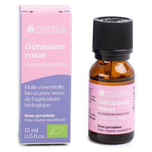 Huile essentielle bio* géranium rosat