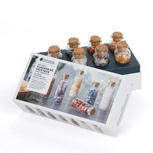 Coffret 7 bouteilles de cristaux