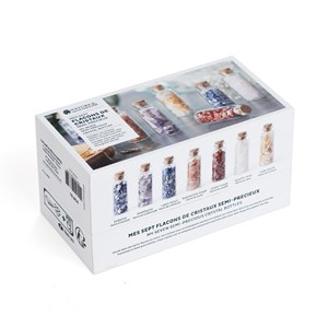 Coffret 7 bouteilles de cristaux