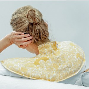 Coussin cervical chauffant Jaune
