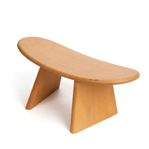 Banc de méditation bois clair