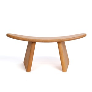 Banc de méditation bois clair