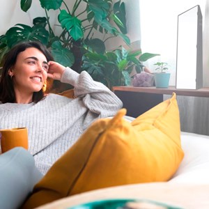 Lampe luminothérapie Slim noire