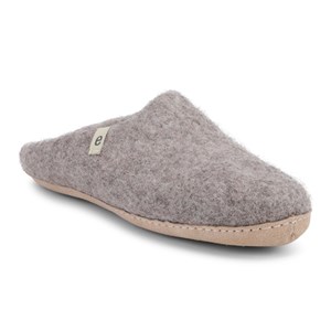 Chaussons Egos en laine grise adultes 41-42