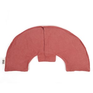 Coussin chauffant cervicales graines lin Brique