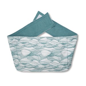 Ceinture chauffante bleue coton bio