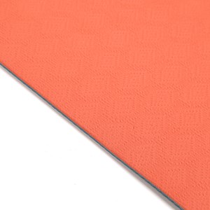 Tapis de yoga classique rouge orangé