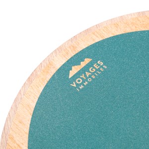 Planche d'équilibre en bois bleu