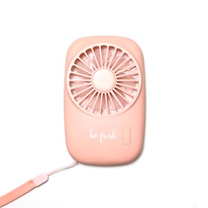 Mini ventilateur autonome rechargeable Rose