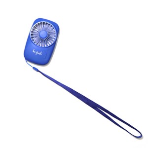 Mini ventilateur autonome rechargeable Bleu