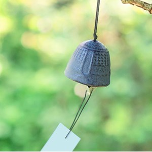 Cloche Feng Shui bleue