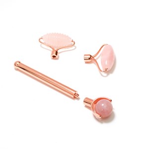 Kit premium massage visage quartz rose