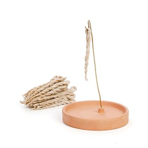 Porte-encens népalais avec cordelettes