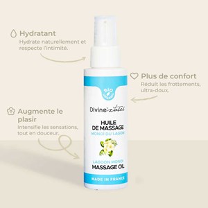 Huile de massage monoï bio