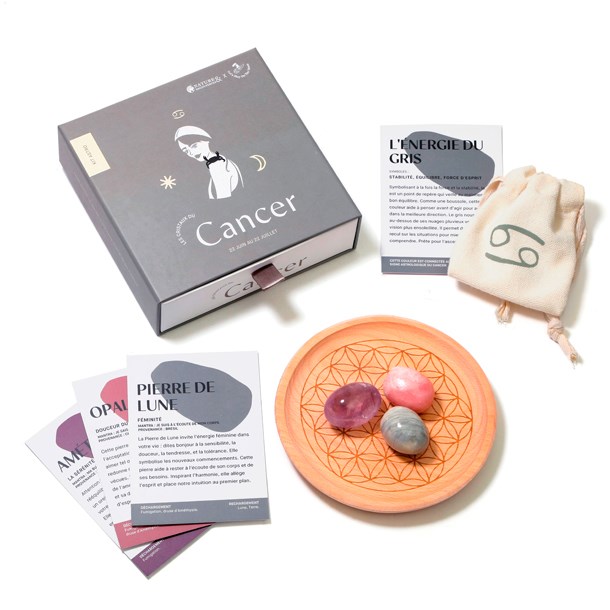 Nature & Découvertes - Coffret astro lithothérapie Cancer