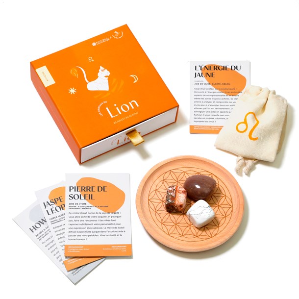 Nature & Découvertes - Coffret astro lithothérapie Lion