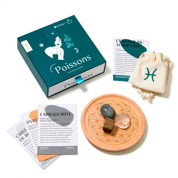 Nature & Découvertes - Coffret astro lithothérapie Poisson