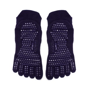 Chaussettes de yoga antidérapantes Bleu foncé